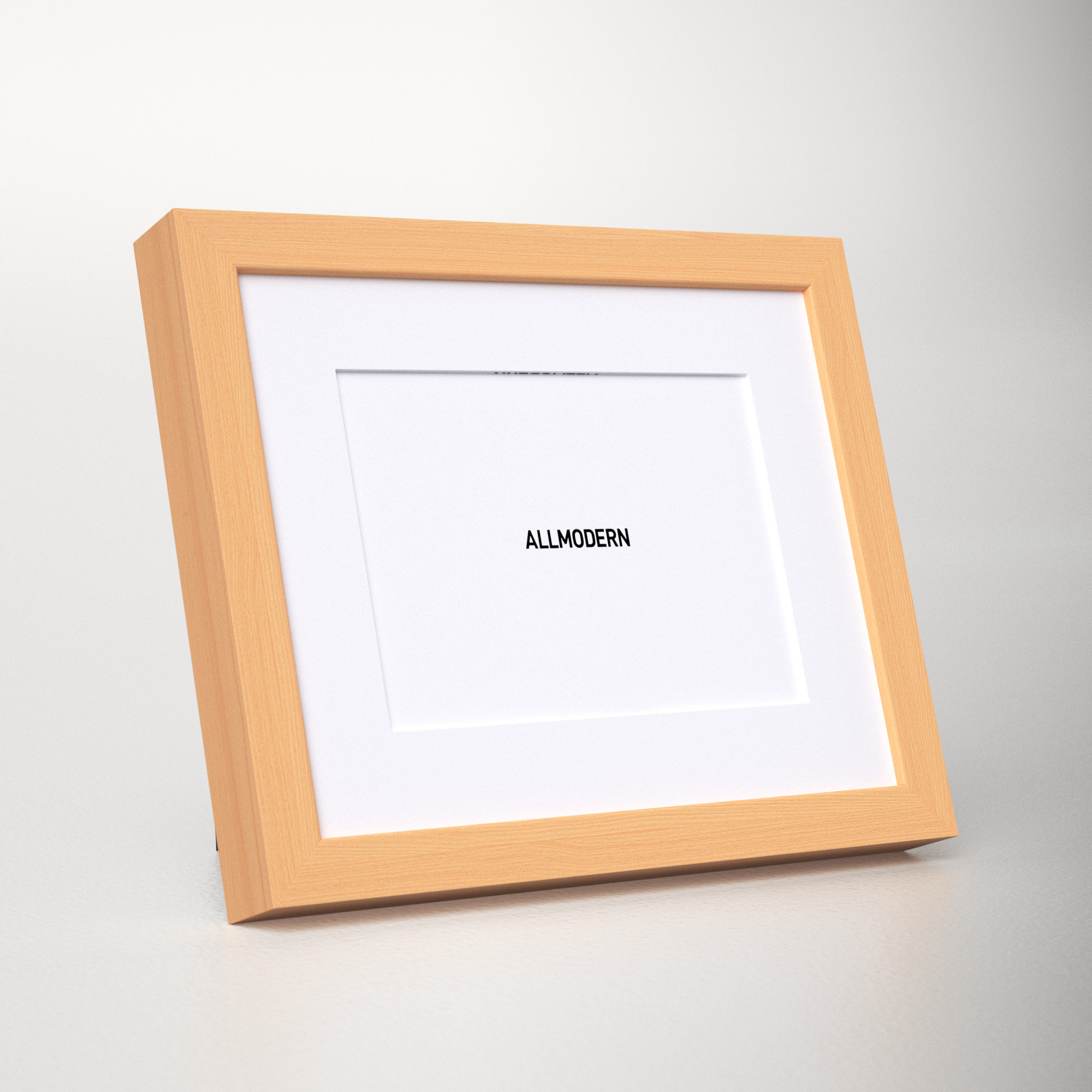 Capullo Wood Matte Picture Frame with Mat, 5" x 7", Natural