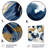 Abstract Pattern With Blue & Golden Textures II - Abstract Print on Metal-1454696225