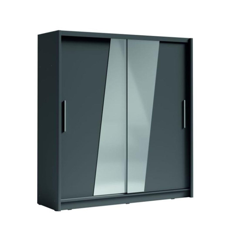 Bergamo 2 Door Manufactured Wood Wardrobe, White