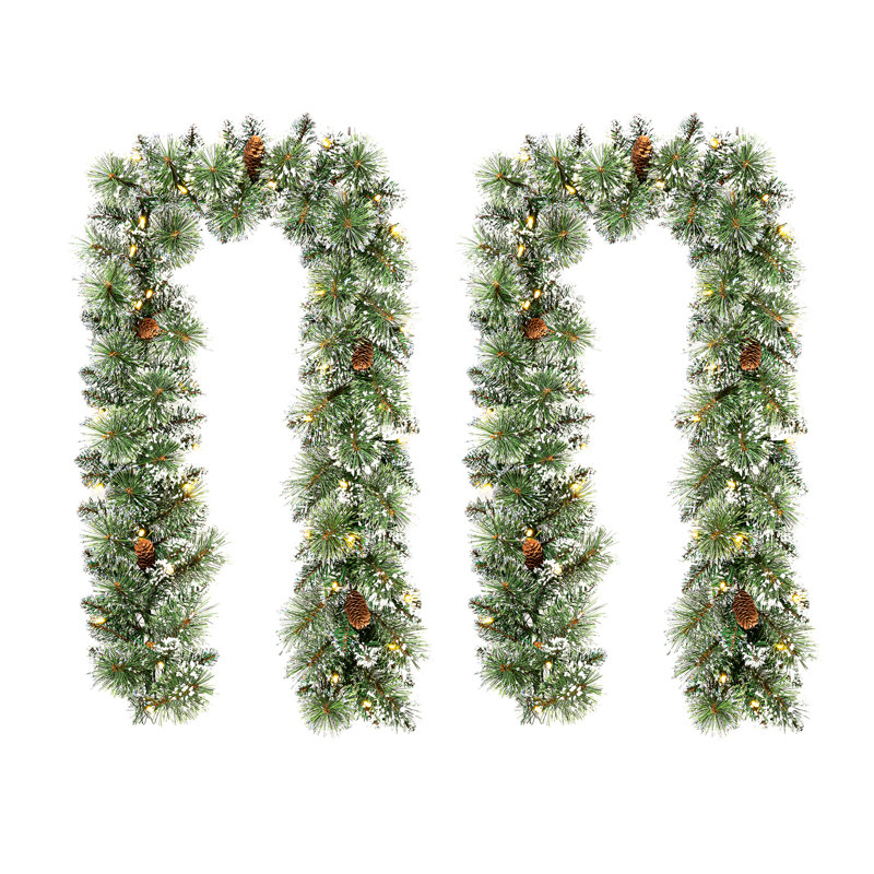 Guirlande de Noël avec lumières pré-éclairées, 6'