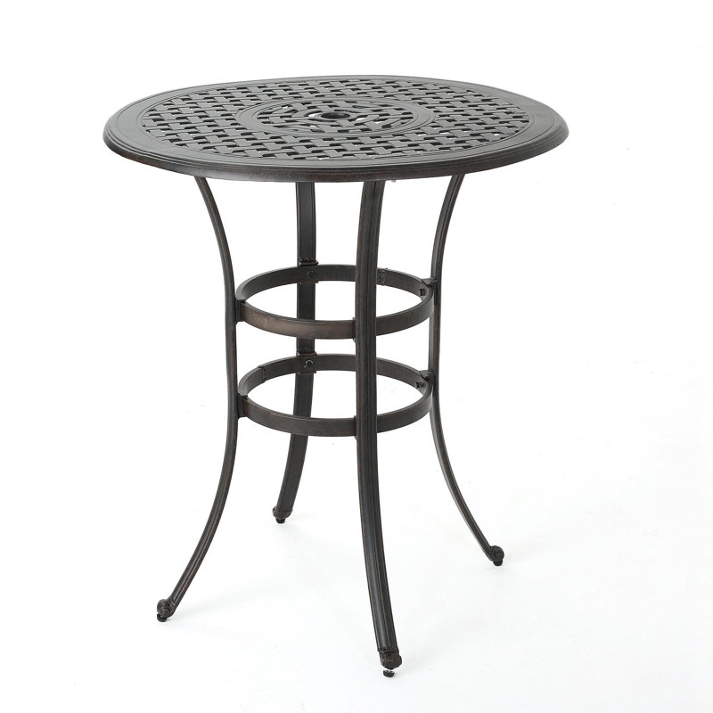 Table de bar en fonte d'aluminium