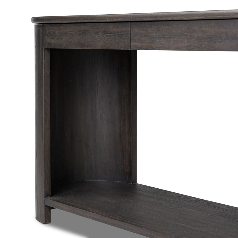 Farrow 79'' W Console Table, Smoked Black