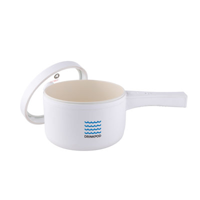 Drinkpod 2l Electric Hot Pot With Steamer Non-stick Multi Cooker Portable