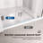 UKH10 48-1/2 in. to 49-3/8 in. W X 80 in. H Frameless BI-Fold Shower Door with U-Chanel and 3/8 in. (10mm) Clear Glass in Chrome-121620565-121620553