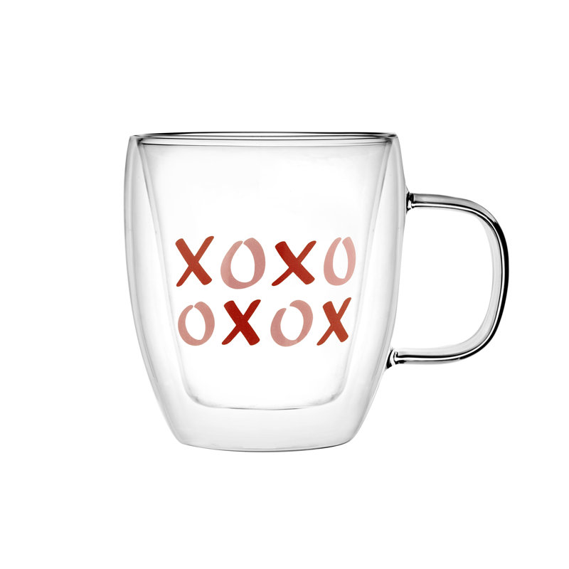 Xoxo Double Wall Coffee Mug 16oz, 1