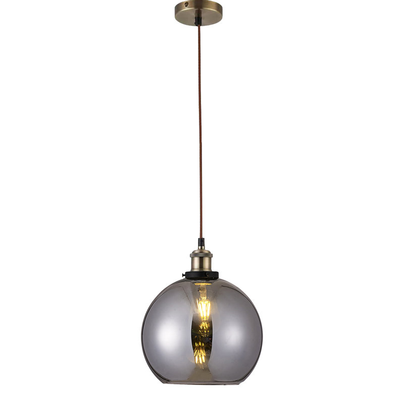 Galilee 1 - Light Glass Sphere Pendant, Smoked