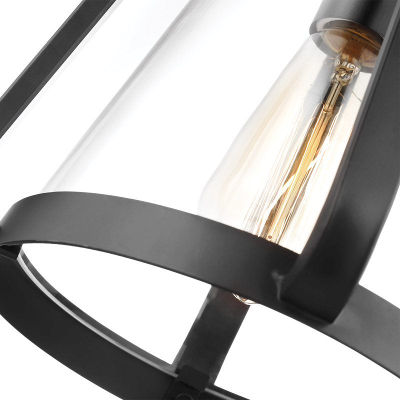 Iola 1 - Light Single Pendant, Matte Black, 11.88" H x 10" W x 10" D