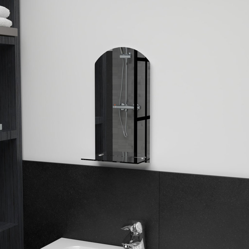 Anacoglu Wall Mirror with Shelves, 40cm H x 20cm W