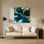 Art mural bleu Biomorphic Abstraction 97