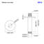 Bras de douche rond en laiton à fixation au plafond 4 po Topcraft, remplacement universel-90579147