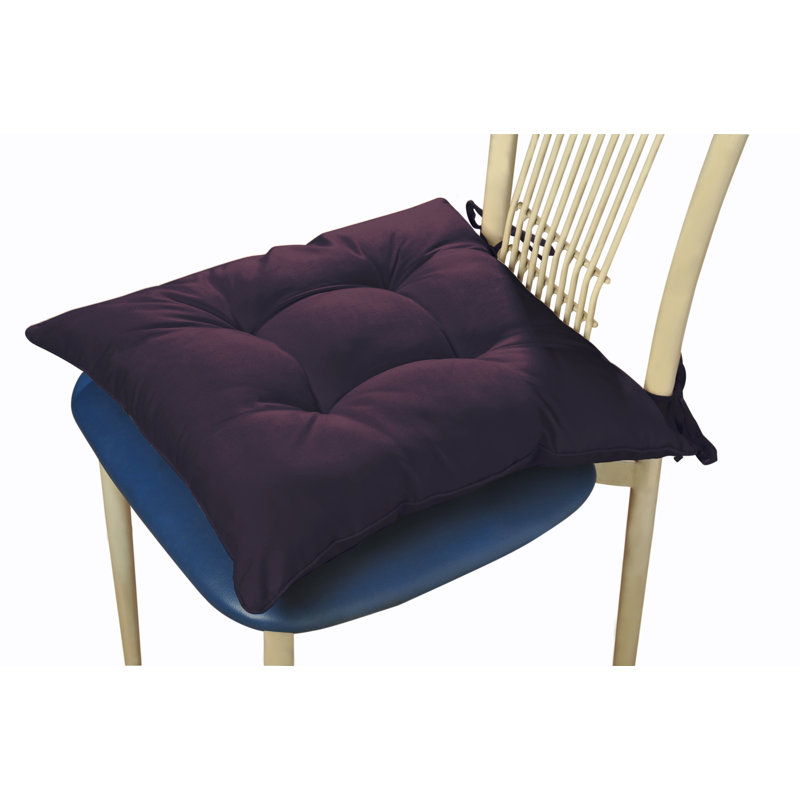 Coussin de chaise en microfibre de polyester résistant à l'eau et aux taches, Figue