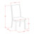 5 Piece Modern Dining Table Set Includes 1 Drop Leaves Dining Table and 4 Grey Linen Fabric Parsons Chair with High Back - Acacia Walnut Finish-446782759-446782763-446782762