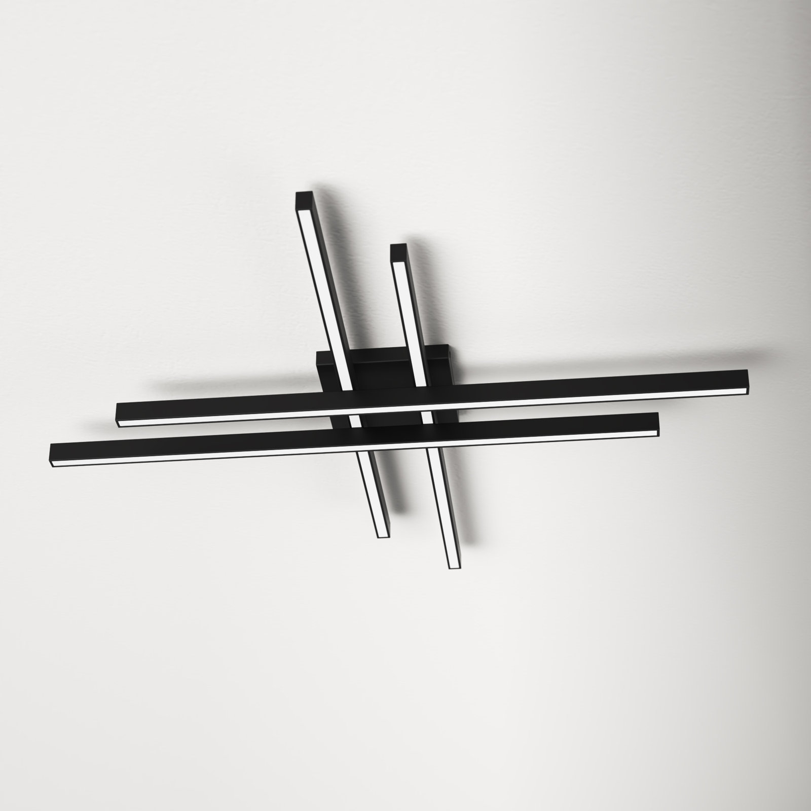 Rendon Single Light LED Flush Mount, Black, 32"
