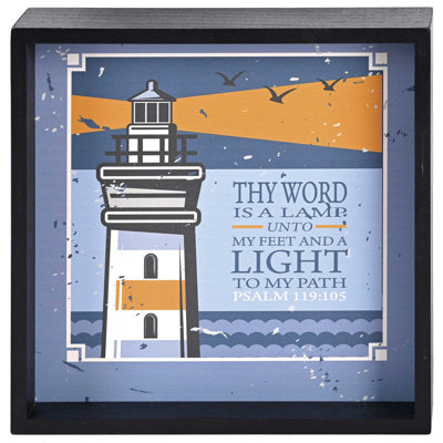 Tabletop 2 Sided Art Lighthouses
