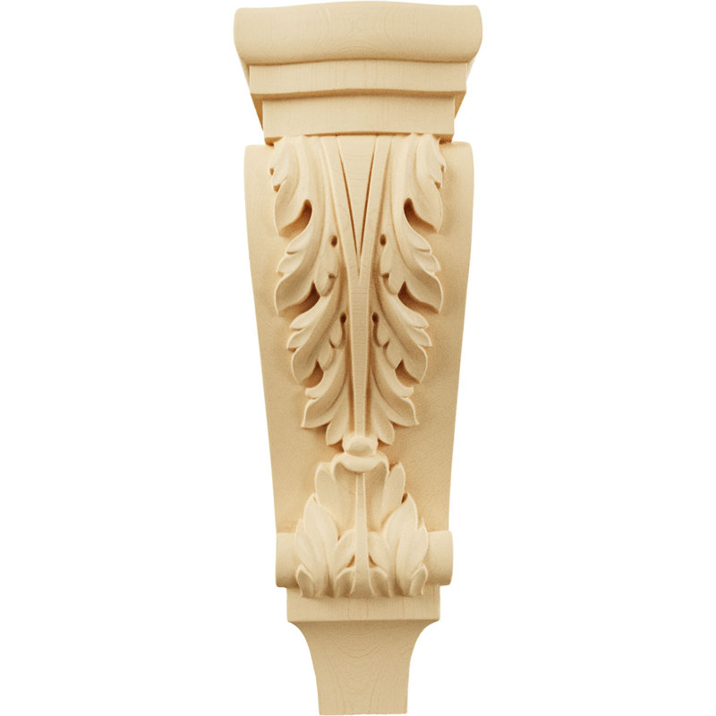 Support en bois / corbeau H 15,5 po x l 5,125 po x P 3,375 po, Érable