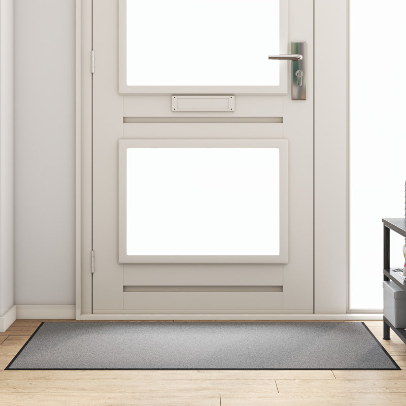 Non-Slip Indoor / Outdoor Doormat, Grey, 90 x 150 cm