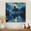 «Blue Castle Winter German Medival II», impression d'art mural-729356668-729356642