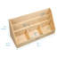 ECR4Kids 5-Compartment Easy-to-Reach Book Display with Storage, Childrens Furniture