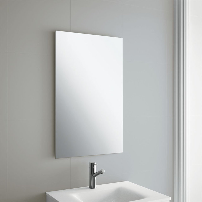 Abitha Flat Wall Mirror, 60cm H x 90cm W