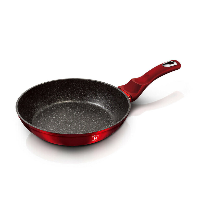 Aluminum Non-Stick Frying Pan Set, Red, 20 cm/24 cm