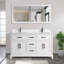  Ensemble de meuble-lavabo double 60 "avec miroir 60"-707484718