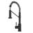 Matt Black Finish 19" Kitchen Faucet - Single Handle, Stainless Steel 304 For A Contemporary Bathroom Built With-89124724