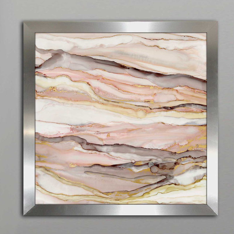 « gracieuse marble ii », reproduction de peinture à l’acrylique encadrée, H 27,5 po x l 27,5 po x P 0,75 po
