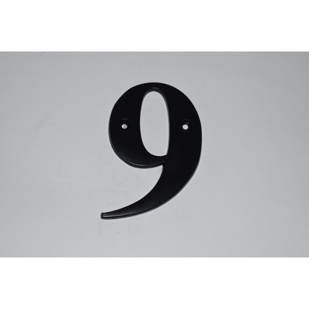 Dravin 14cm H Metal House Number