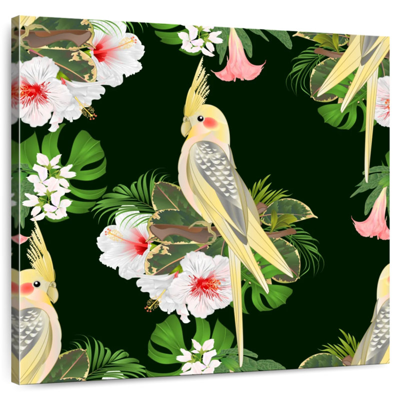 Cockatiels tropicaux Brampt, H 16 po x l 16 po