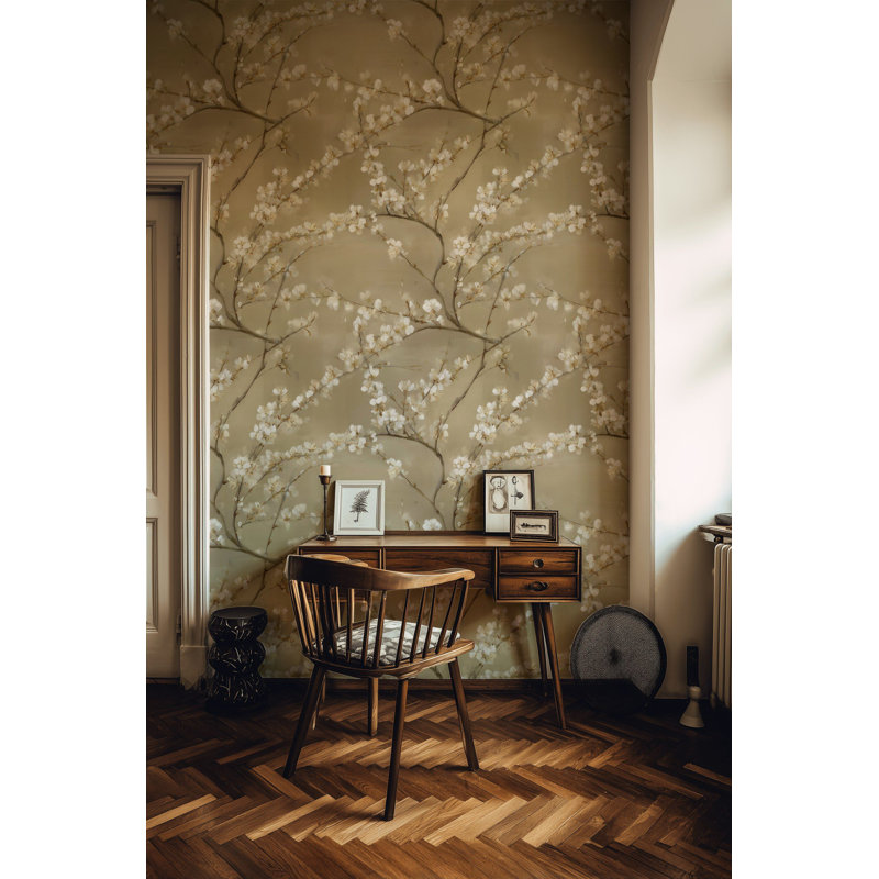 Papier peint floral cerisier floral