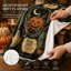Couverture vintage à motif d'Halloween avec chat noir, corbeau, citrouille, fantôme, lanterne et toiles d'araignée, jeté en flanelle pour canapé ou lit, décoration d'automne, 152 x 203 cm