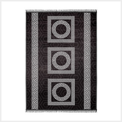 Rectangle 230 cm x 160 cm Geometric Indoor / Outdoor Area Rug