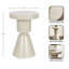 Table d'appoint ronde en métal Boswell