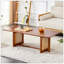 Table basse rectangulaire en bois massif imitation rotin de style chinois pour petits salons familiaux-147742968