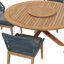 Ensemble repas en bois de teck pour l'extérieur 5 pièces Wellspring par Modway-1838579999-1838579998
