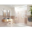 Stellar 84 in. x 78 in. Fully Frameless 3 Panel Inline Hinge Shower Door
