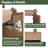  Vowar 48'' Wall-Mounted Single Bathroom Vanity With Resin Vanity Top