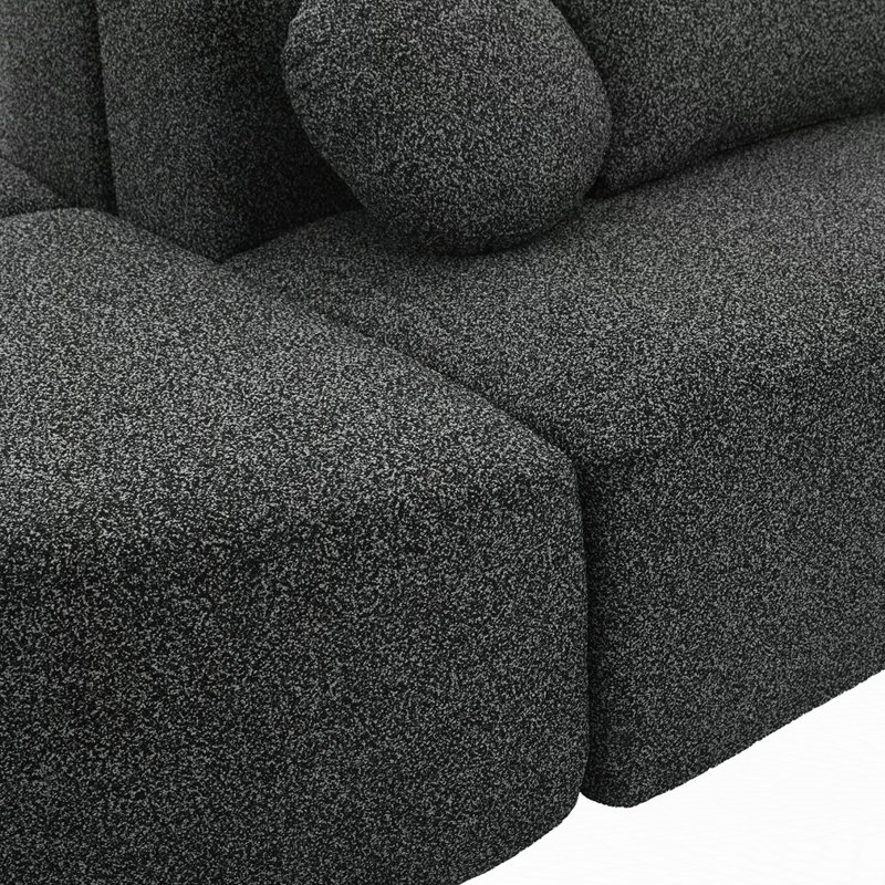 Canapé modulaire Boneless Couch, Noir