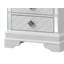Table de chevet 2 tiroirs Verona, blanc-776046800