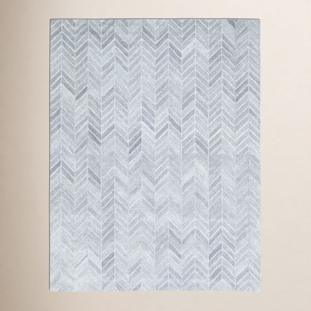 Herringbone Hand Tufted Chevron Area Rug NuStory Rug 