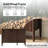 Leominster Transitional Modern 47"W 3-Door Arched Design Sideboard with Adjustable Shelves and Solid Wood Columns-1321198367