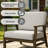 Montelongo Solid Teak Wood Outdoor Lounge Chairs With Cushions-995016651-995016246