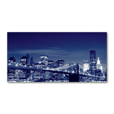New York By Night - Wrapped Canvas Print