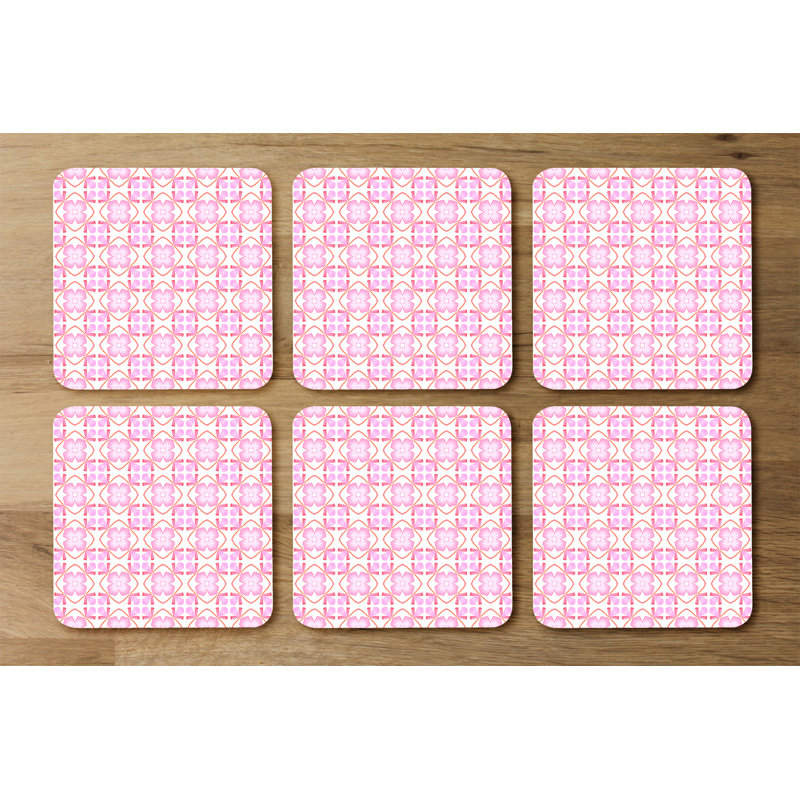 Square 6 Piece Coaster Set