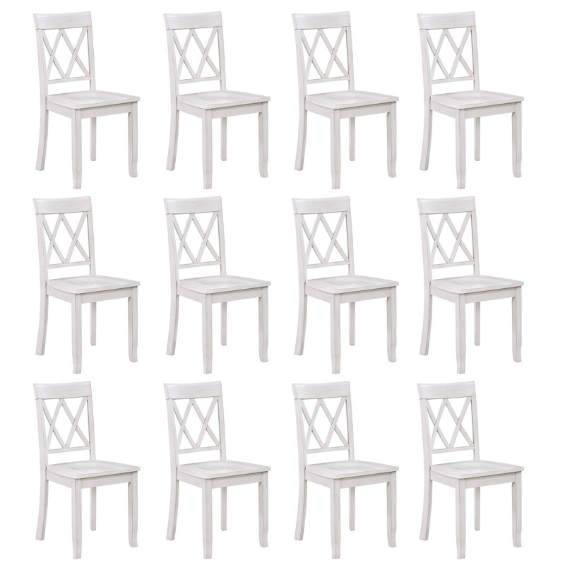 Chaises de salle à manger Brookner, Blanc antique, 12