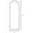 Feria 20 x 60 Inch Metal Framed Floor Mirror Rose Gold-435772290