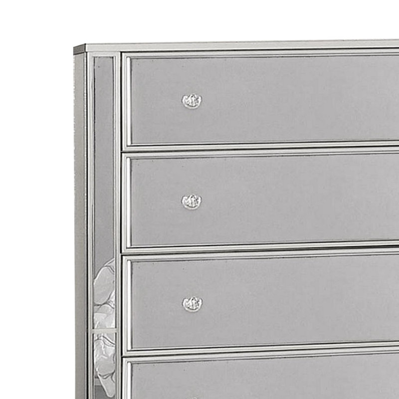 Zerkle Solid Wood 38'' W 5 - Drawer Dresser