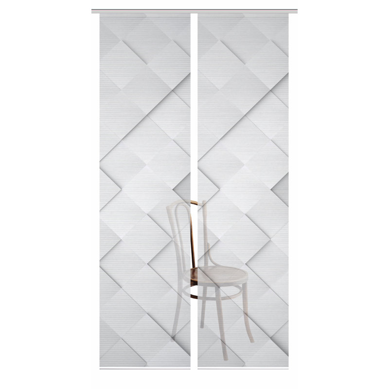 Semi Sheer Sliding Panel Pair
