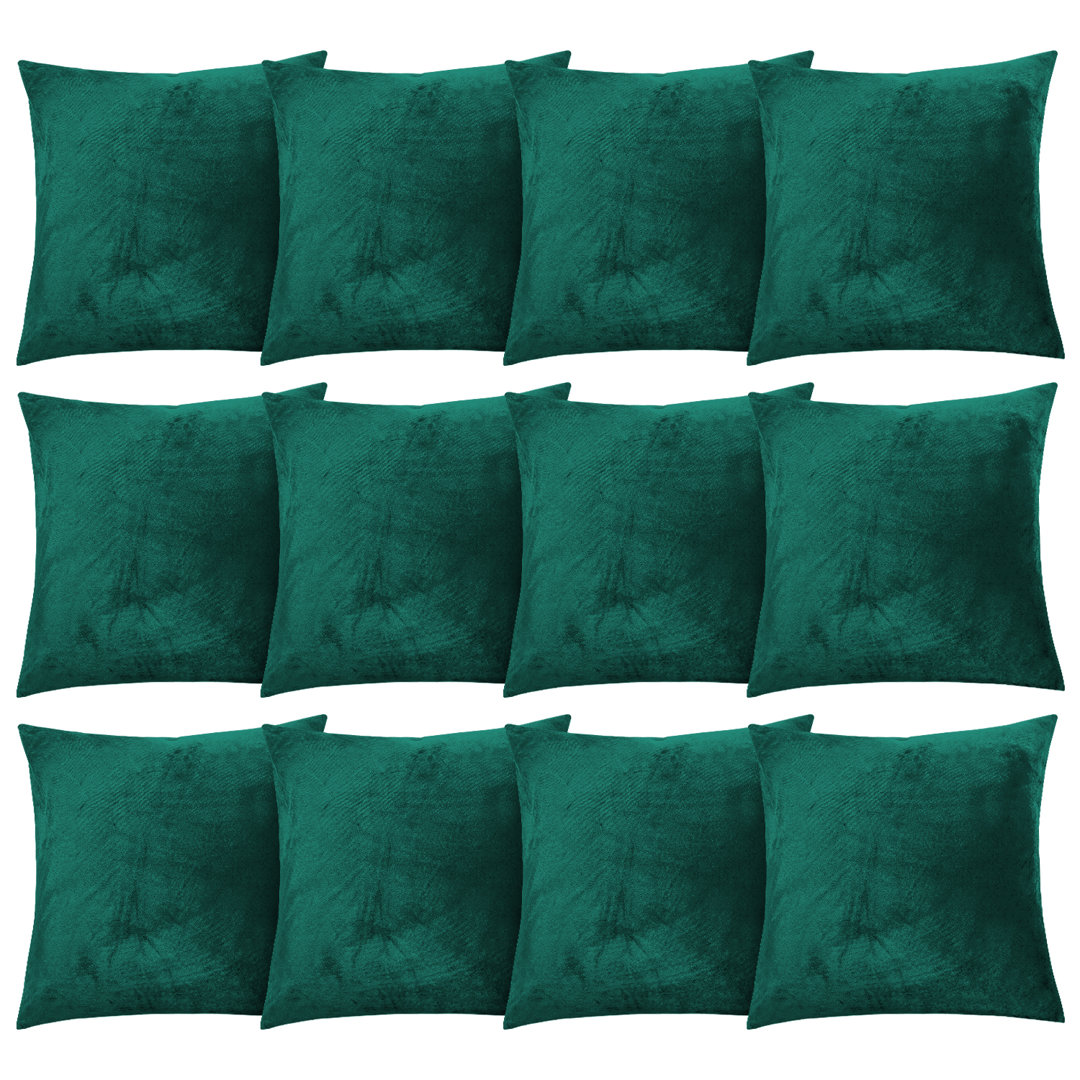 Aspire Homeware Square Plain Velvet Scatter Cushion Cover