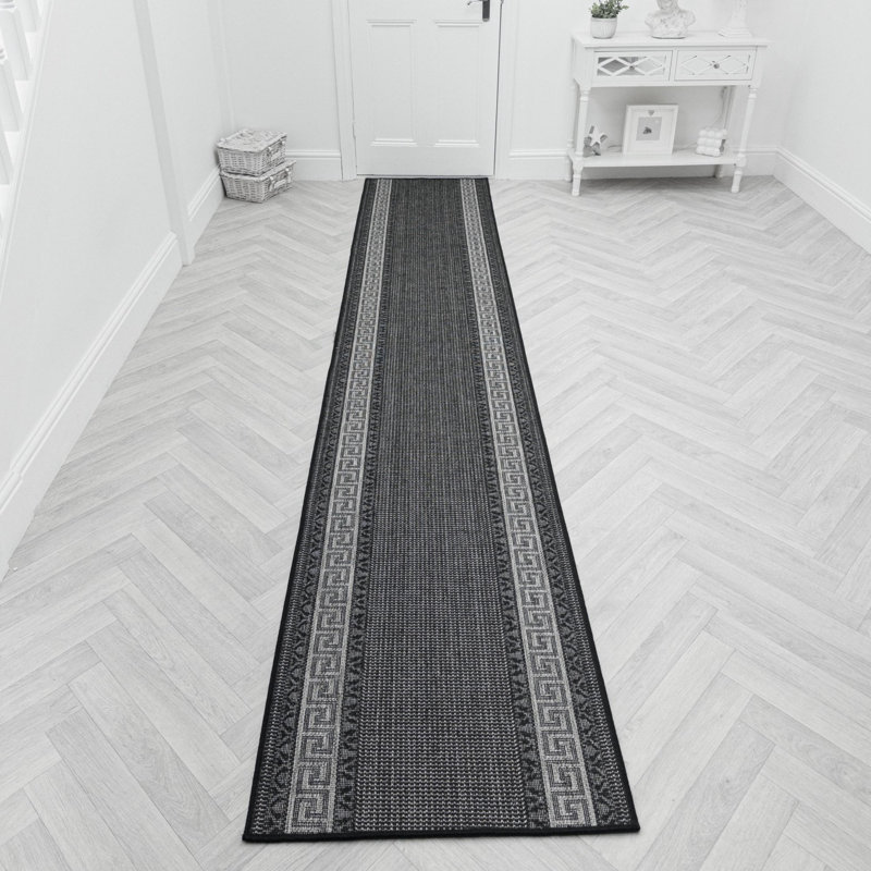 Runner Geometric Area Rug, Runner 80 x 390 cm